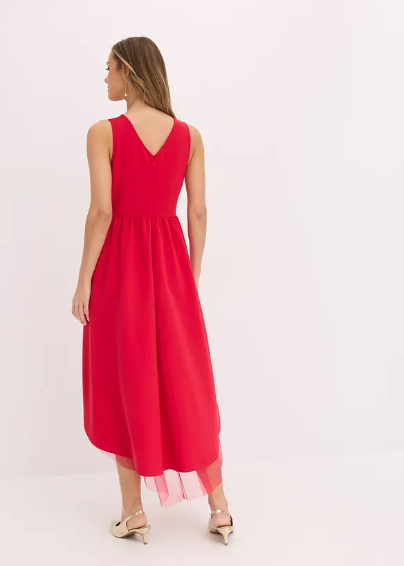 High-low jurk met onderrok van tule, bonprix