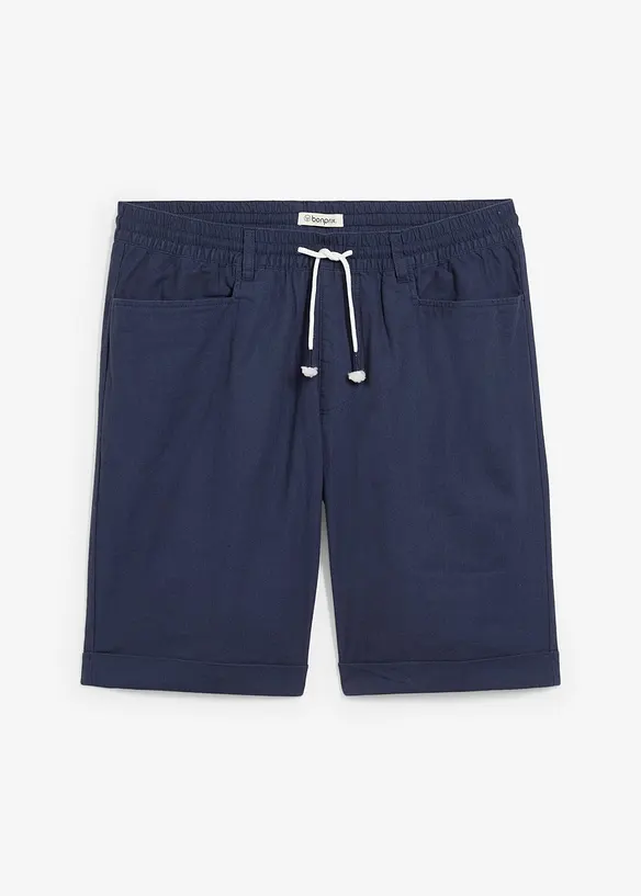 Instap bermuda van linnenmix, regular fit, bonprix