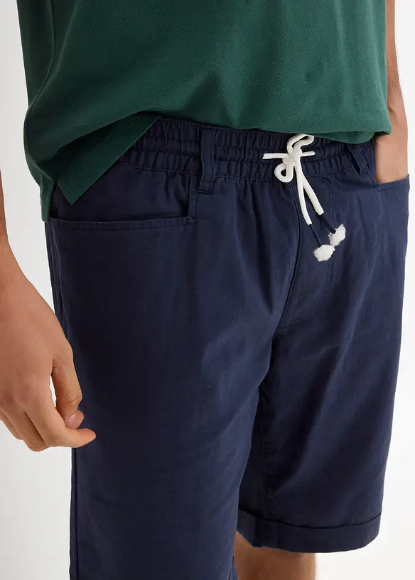 Instap bermuda van linnenmix, regular fit, bonprix