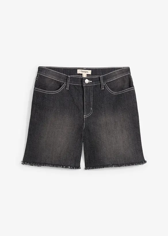 Stretch jeans short, mid waist, bonprix