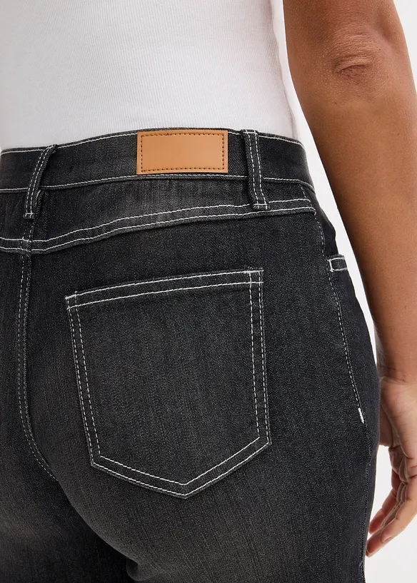 Stretch jeans short, mid waist, bonprix