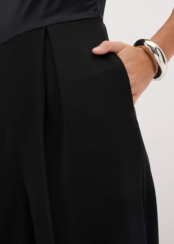 Jumpsuit van soepele satijn, bonprix