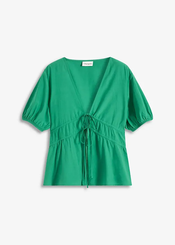 Blouse met strikjes, bonprix