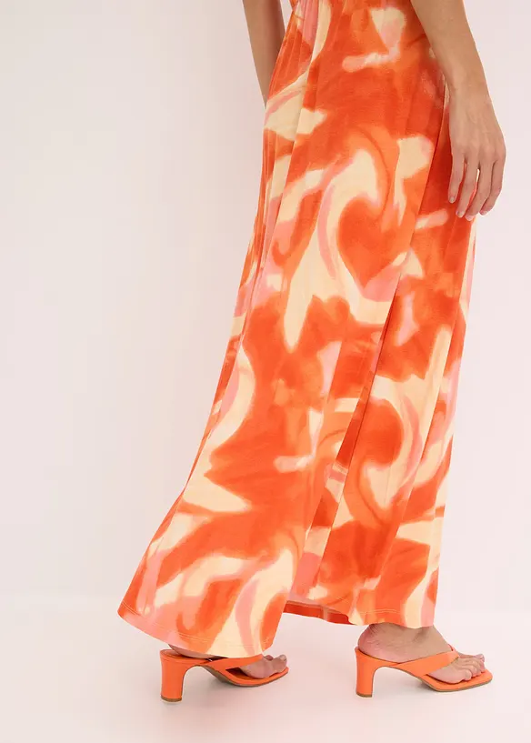 Maxi jurk met batikprint in een zachte viscosemix, bonprix