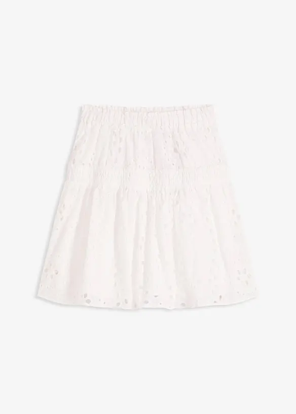 Minirok met eyeletborduursel, bonprix