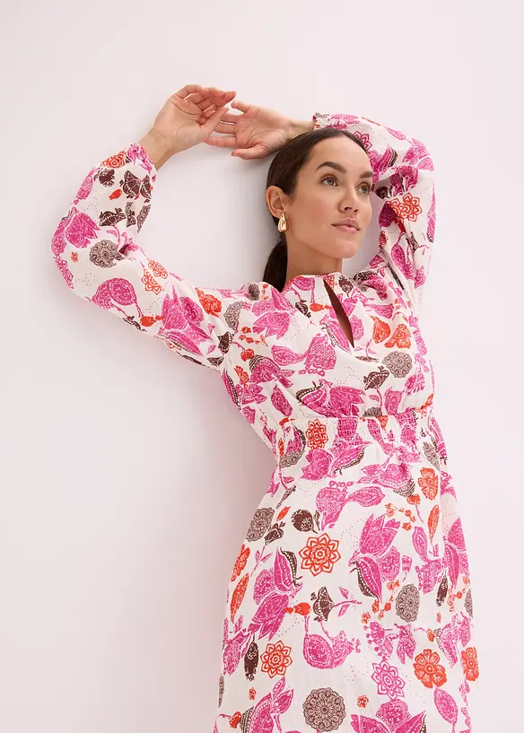 Mini jurk van mousseline, bonprix