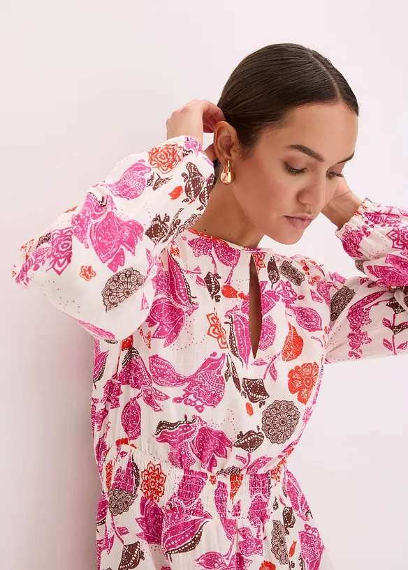 Mini jurk van mousseline, bonprix