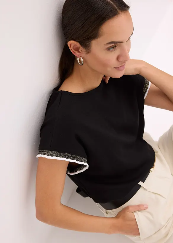 Shirt met versiering, bonprix