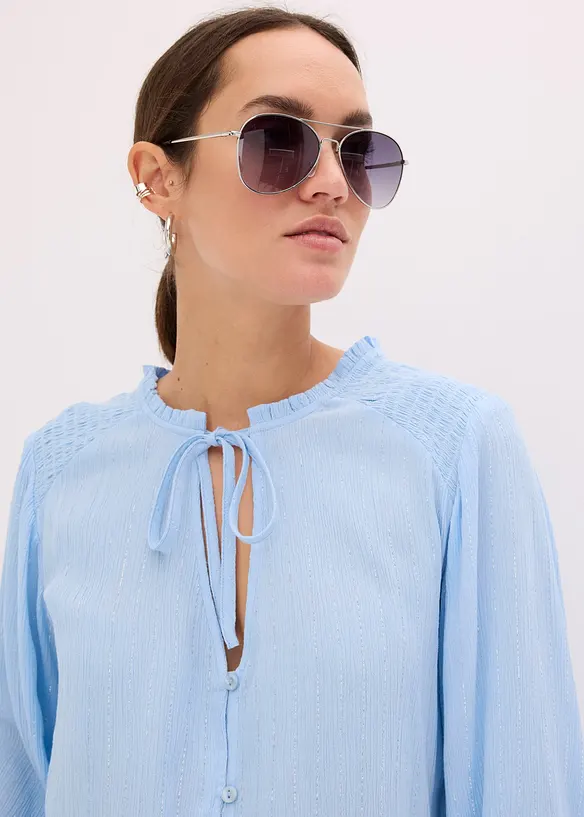 Blouse met gemetalliseerde strepen, bonprix