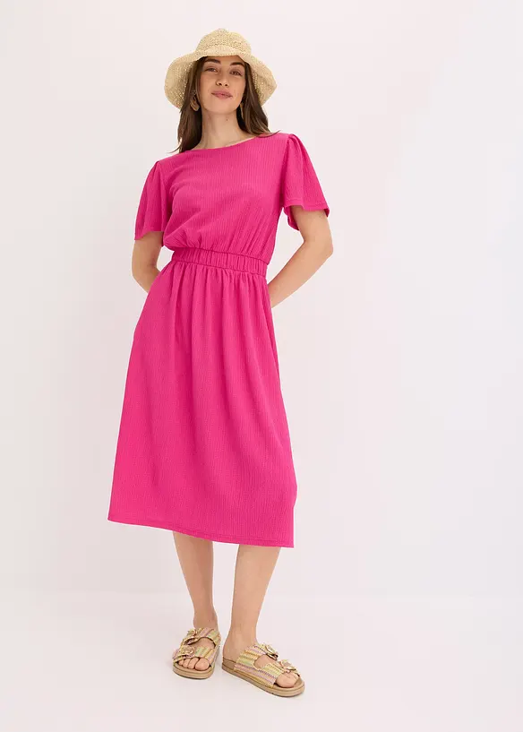 Jersey jurk van luchtige crêpe, bonprix