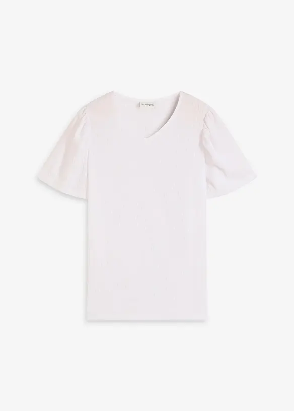 Shirt van gestructureerde crêpe, bonprix