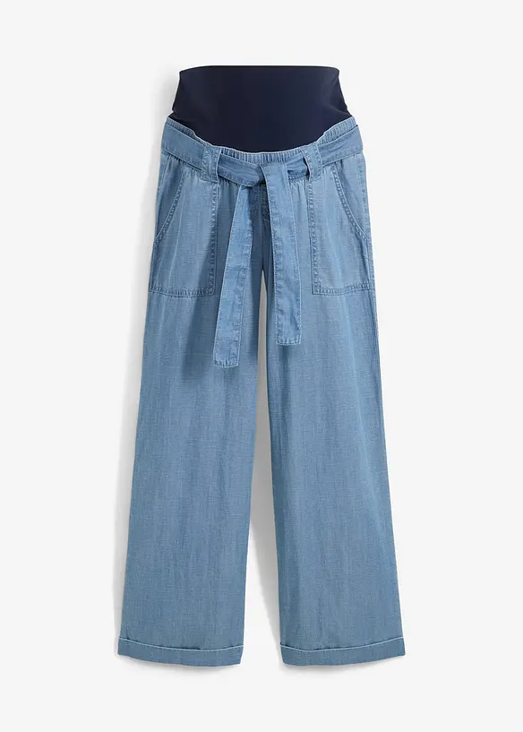 2-in-1 lichte zwangerschapsjeans met buikband halverwege de taille, bonprix
