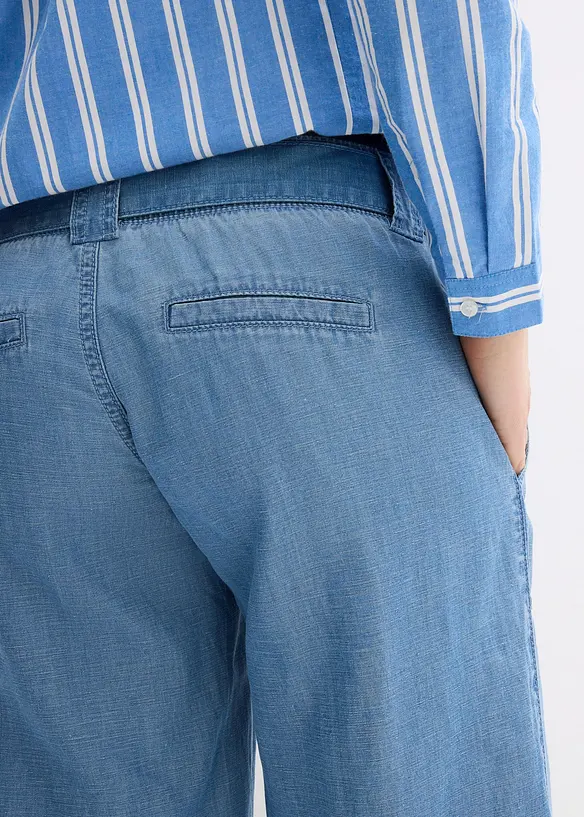 2-in-1 lichte zwangerschapsjeans met buikband halverwege de taille, bonprix