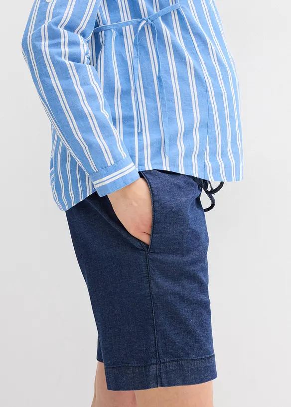 Zwangerschapsshort van licht stretch denim, bonprix