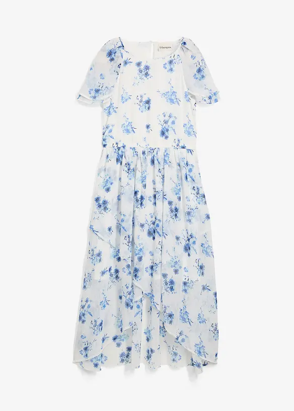 Chiffon jurk van gestructureerde crinkle, bonprix
