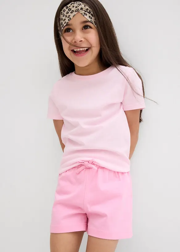 Jersey shorts van puur biologisch katoen (set van 2), bonprix