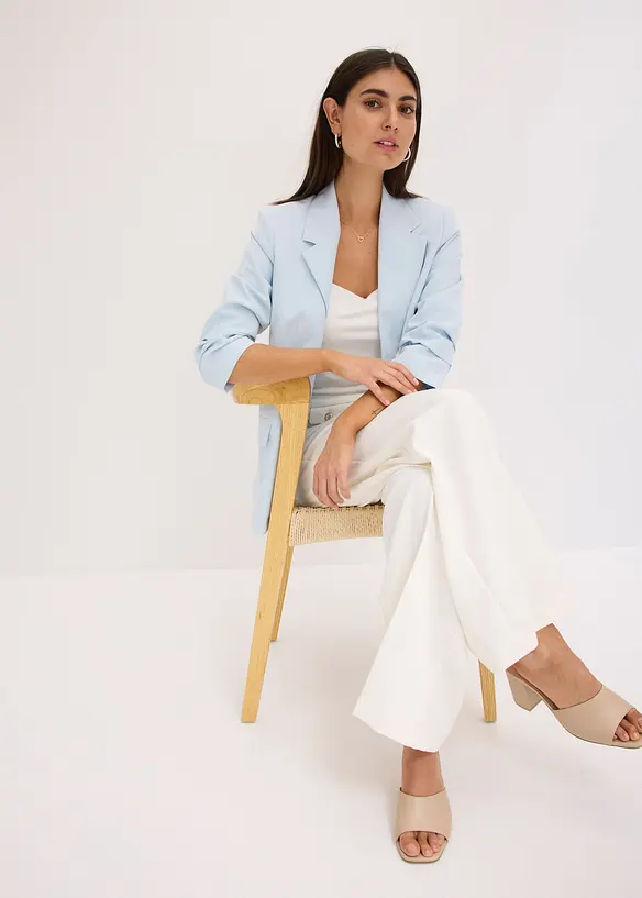 Casual blazer van viscose met 3/4 mouwen, bonprix