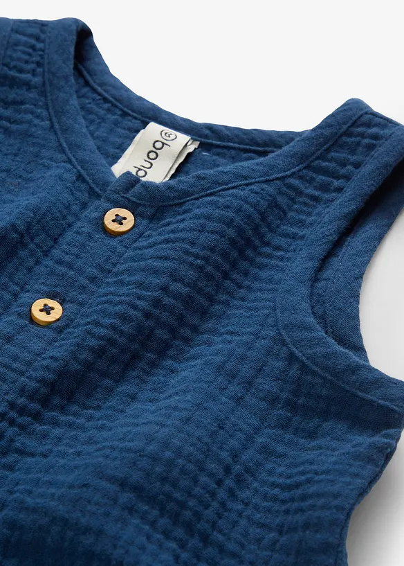 Baby mousseline jumpsuit van katoen, bonprix