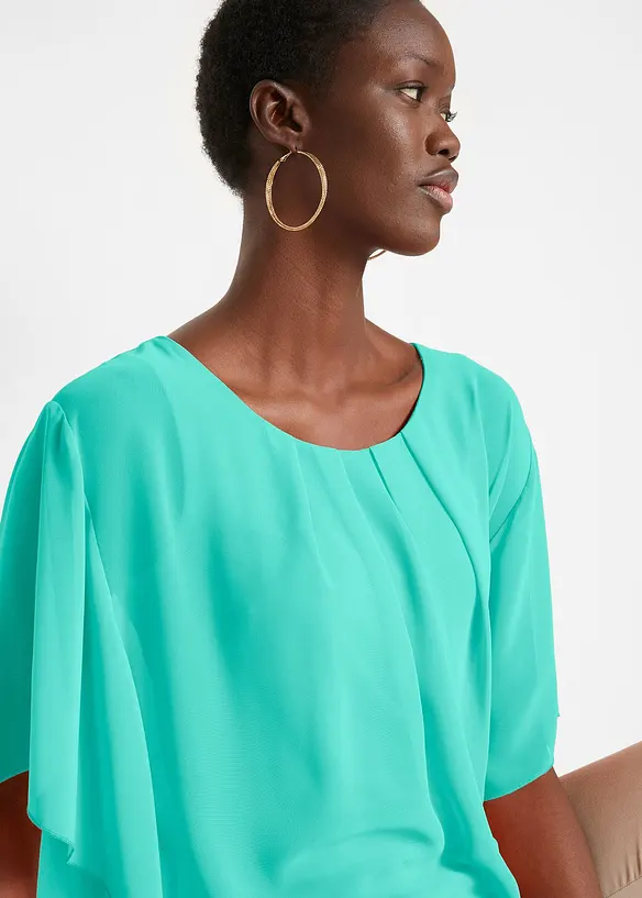 Chiffon blouse met ondershirt, bonprix