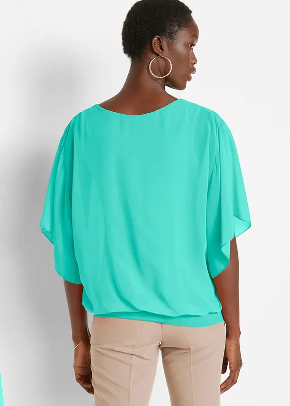 Chiffon blouse met ondershirt, bonprix