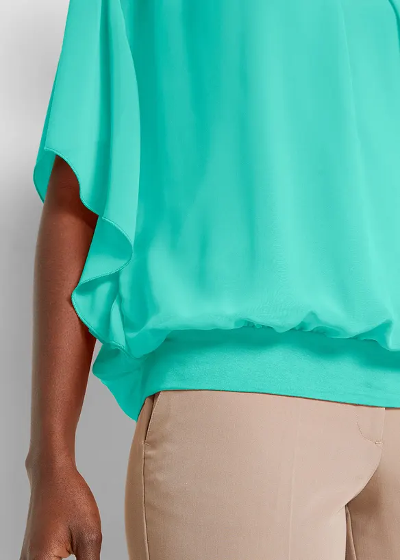 Chiffon blouse met ondershirt, bonprix