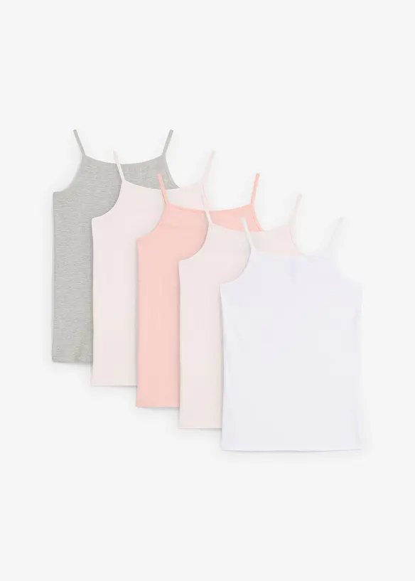 Hemd (set van 5) met zacht katoen, bonprix