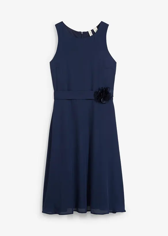 Feestelijke meisjes jurk met bloemapplicatie, bonprix