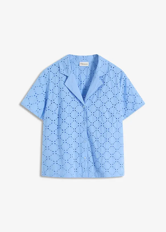 Blouse met broderie anglaise, bonprix