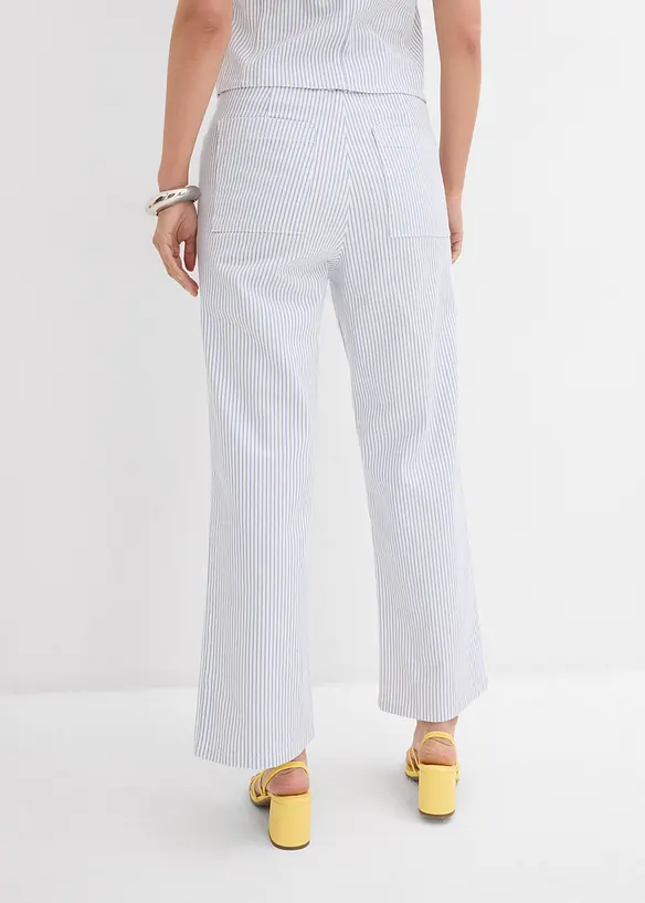 Wide leg jeans high waist, cropped, bonprix