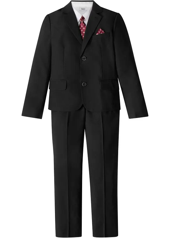 Colbert, broek, overhemd, stropdas (4-dlg. pak), bonprix