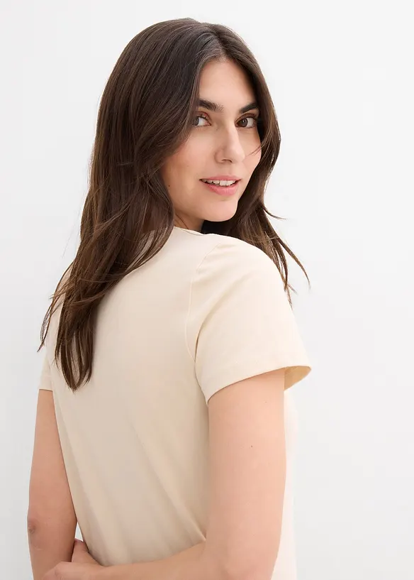 Jersey jurk met biologisch katoen en stretch, bonprix