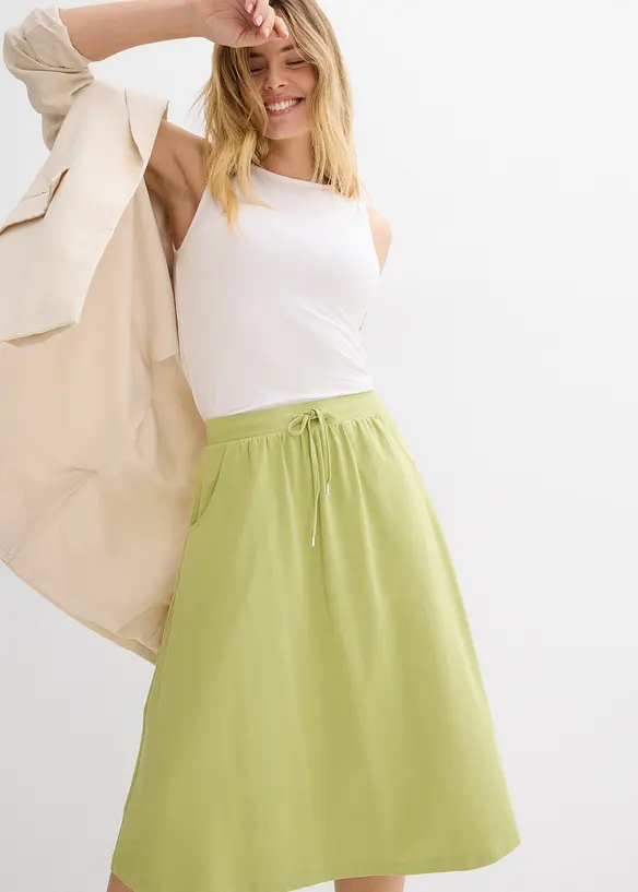 Jersey rok in een katoenmix, bonprix