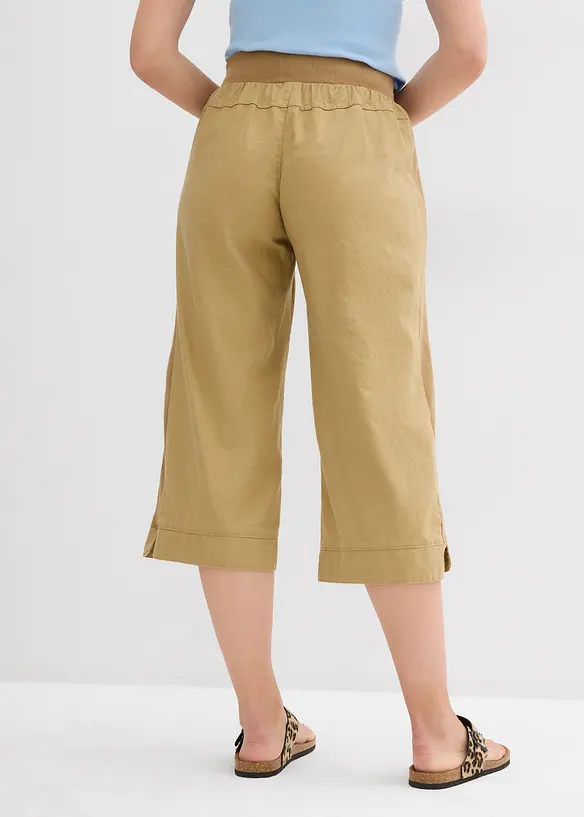 3/4 broek van een linnen-katoenmix, bonprix