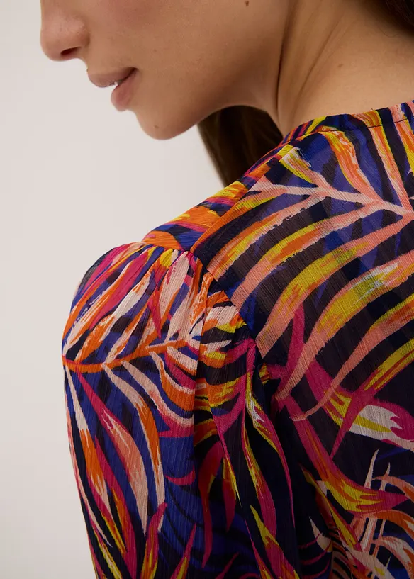 Gedessineerde blouse van chiffon, bonprix