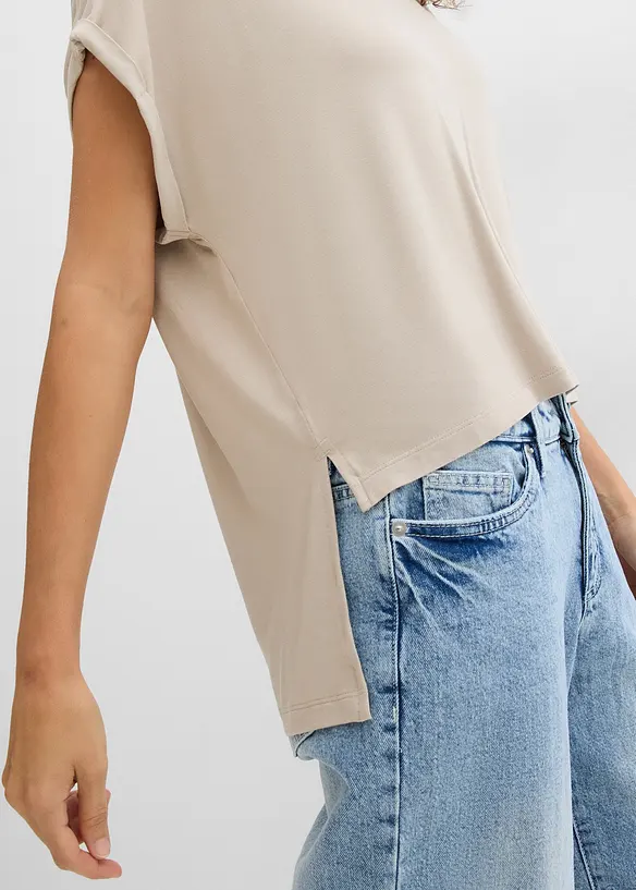 Oversized shirt van soepele viscosemix, bonprix