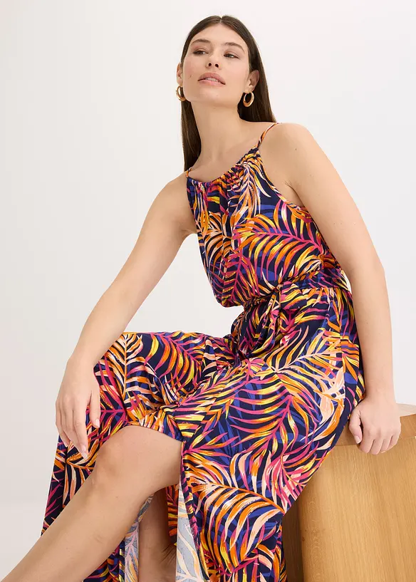 Gedessineerde jersey jurk, bonprix