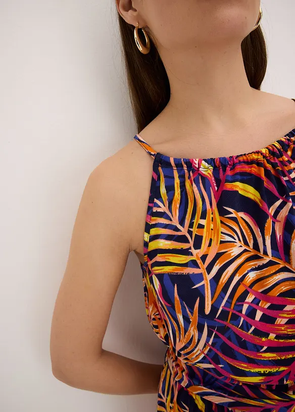 Gedessineerde jersey jurk, bonprix