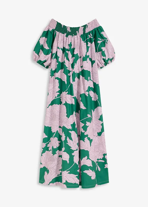 Carmen jurk van puur katoen met print, bonprix