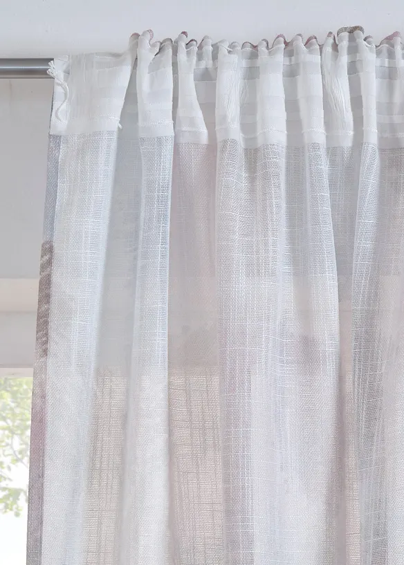 Gordijn van gerecycled polyester met print (1 stuk), bonprix