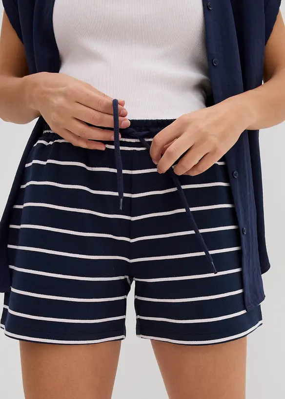 Sweat short in een katoen-wolmix, bonprix