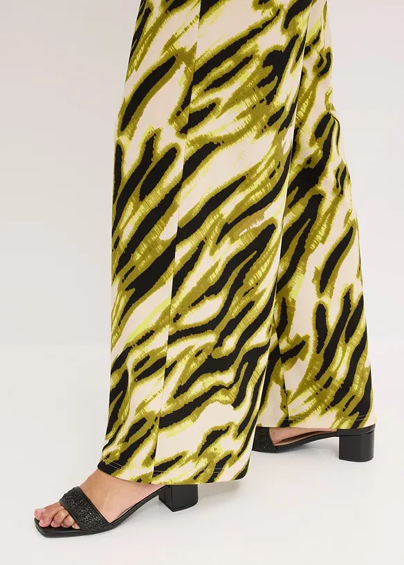 Jersey broek met structuur, bonprix