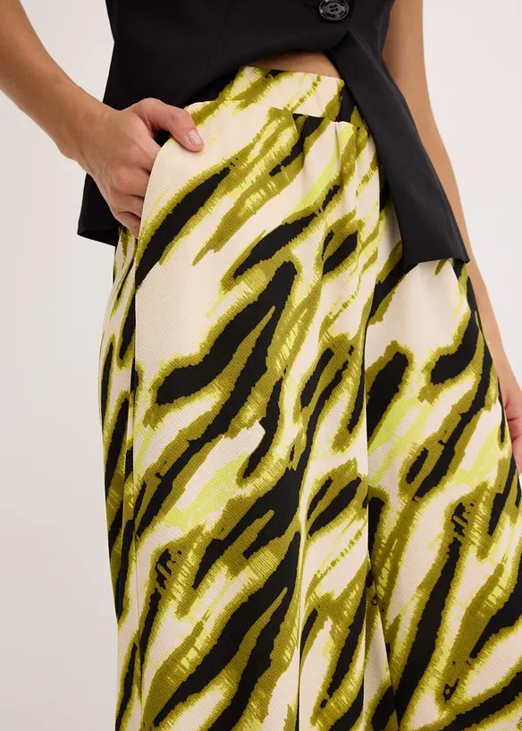 Jersey broek met structuur, bonprix
