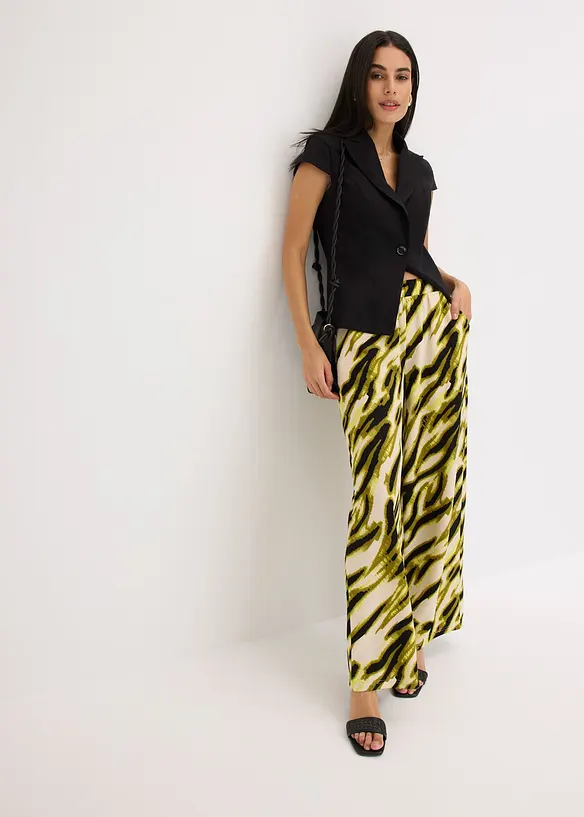 Jersey broek met structuur, bonprix