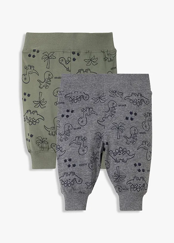 Baby shirtbroek (set van 2) van biologisch katoen, bonprix
