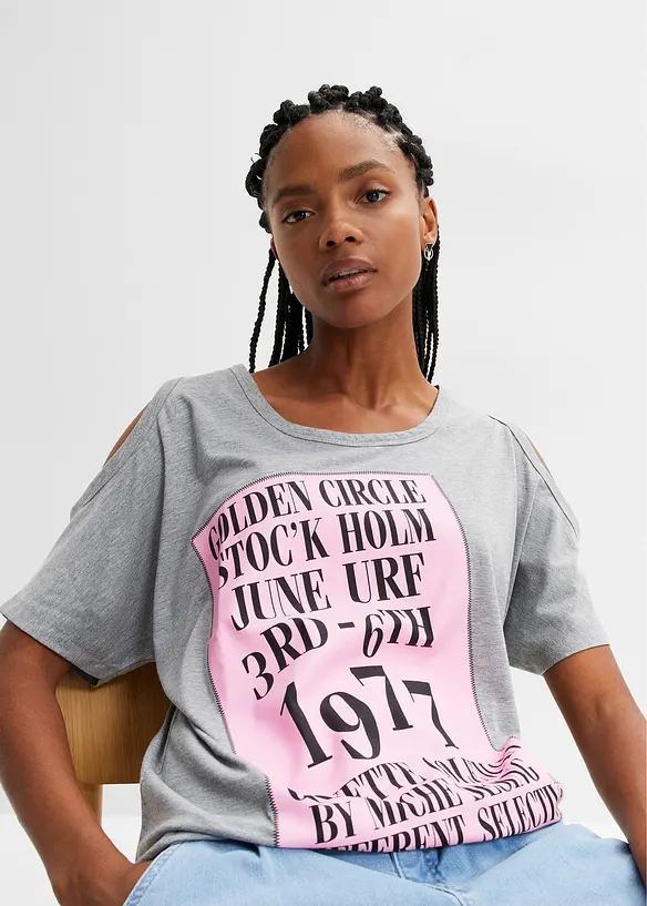 Shirt met cut-outs, bonprix