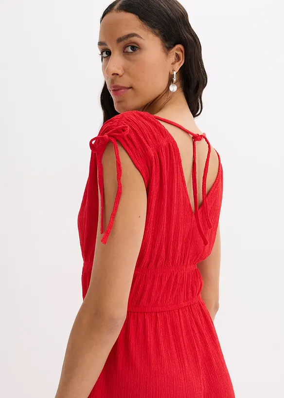 Jumpsuit van gestructureerde crêpe, bonprix