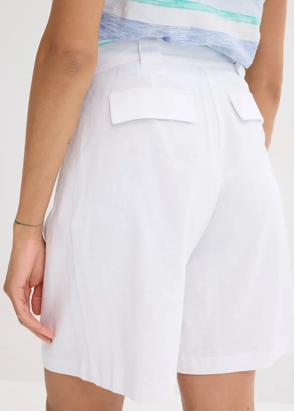 Short in een lichte linnenmix, bonprix