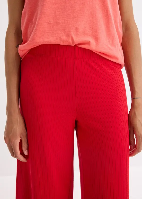 Palazzo broek met een comfortabele tailleband, bonprix
