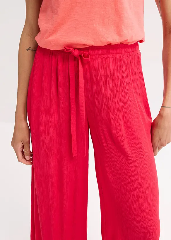 Wijde broek van soepele viscose, bonprix