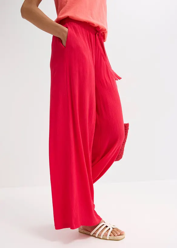 Wijde broek van soepele viscose, bonprix